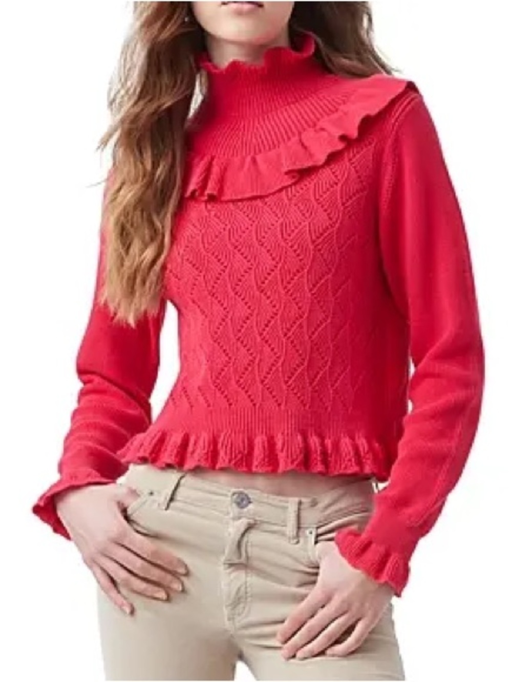 French Connection 100% Cotton Kamillia Mozart Sweater